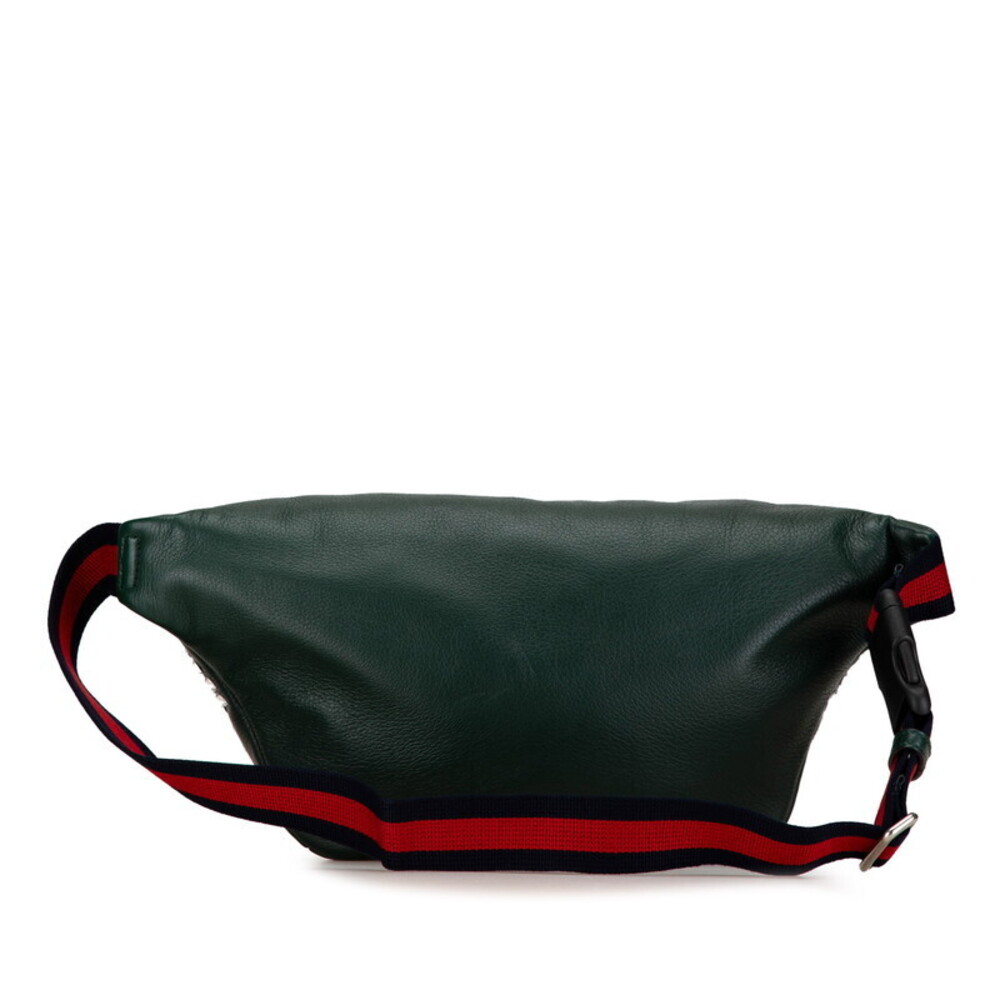 Gucci Jeweled Stone Body Bag Waist Moss Green Multicolored Leather - Picture 3 of 7